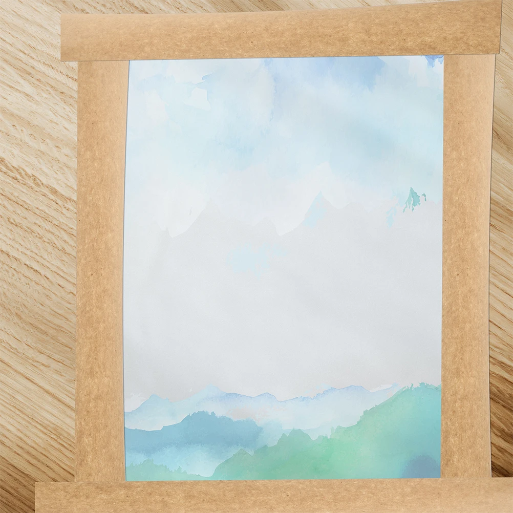 

2 Roll Kraft Paper Tape Brown Strong Adhesion Water Activated Sticky Lightweight Compact for Dustproof Moisture Resistant