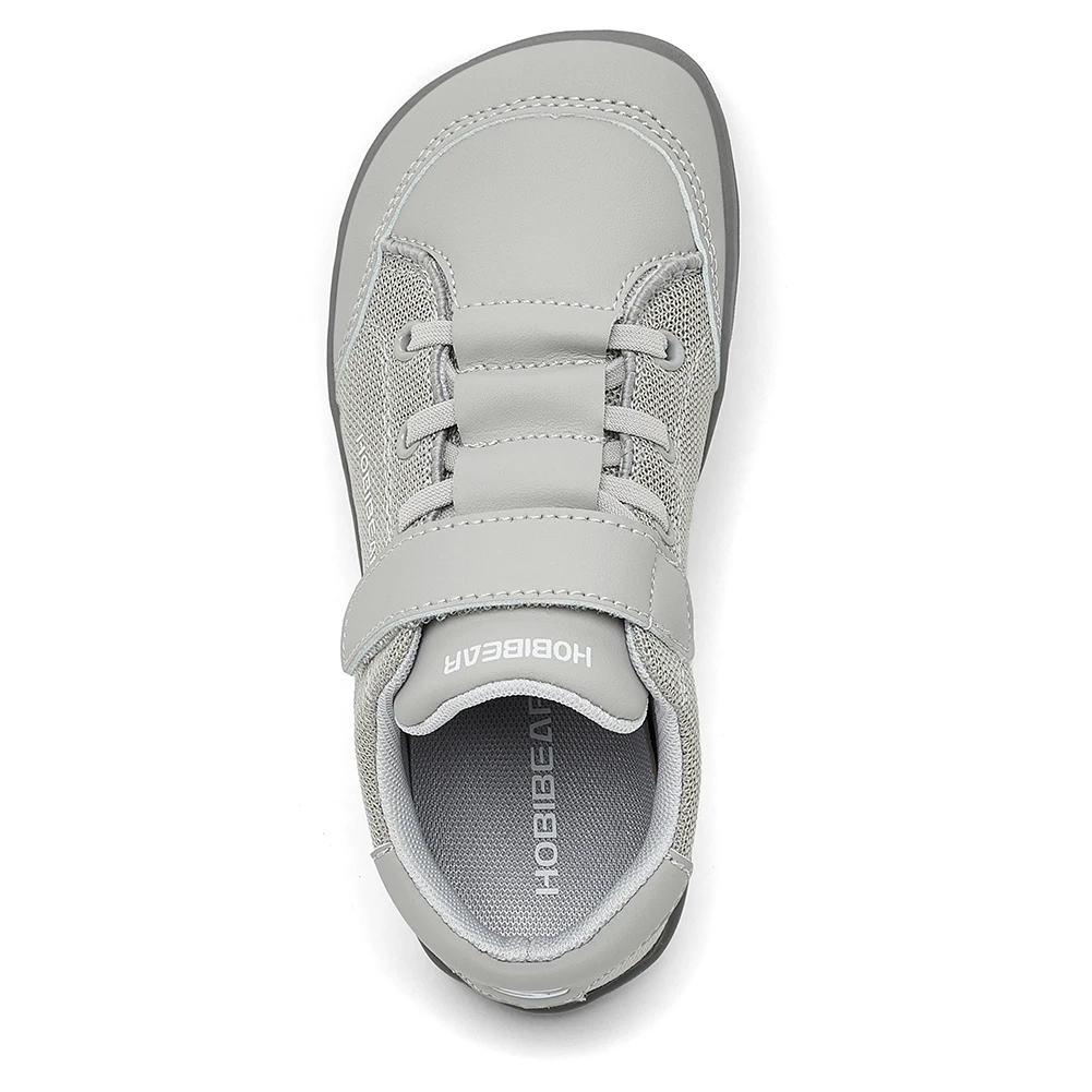 HOBIBEAR Kinder-Barfußschuhe mit breiter Zehenpartie, für Jungen und Mädchen, minimalistische Turnschuhe, leichte Mesh-Kunstlederschuhe mit Hakenschlaufe – Detail 5