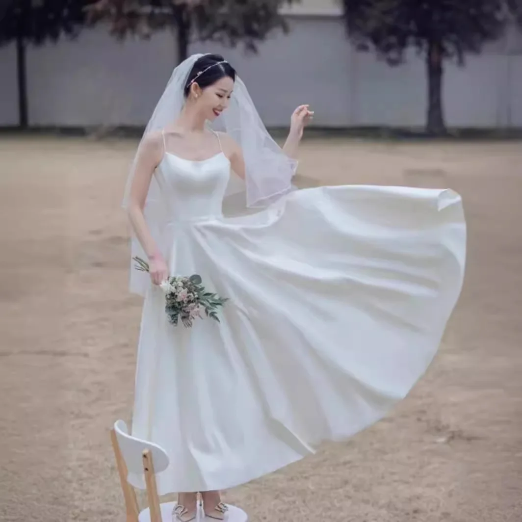 PJN Simple Halter Strap Backless Evening Wedding Party Dress Women 2025 New Elegant Graduation Gown Formal Long Cocktail Dresses