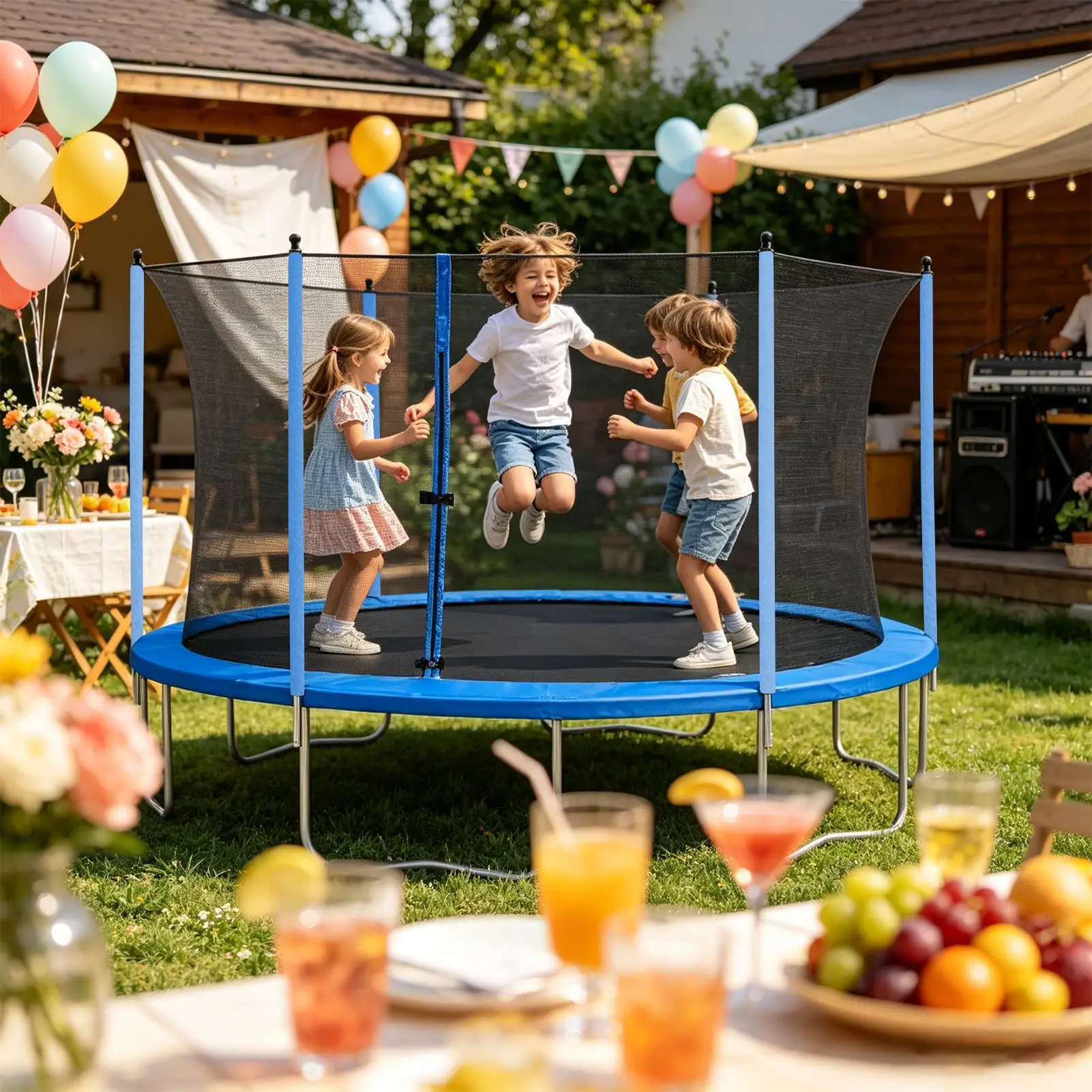 Trampoline Pole Covers Safety Waterproof Dustproof Trampoline Enclosure Poles Sleeve For Kids Parents Daycare Schools Parks