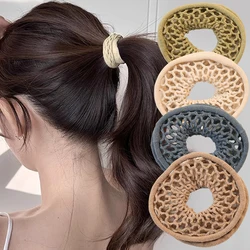 Fashion Solid Hollow Elastic Hair Band Headbands Elasticity Hair Tie Ponytail Scrunchies Sweet Women HairBands Hair Accessories