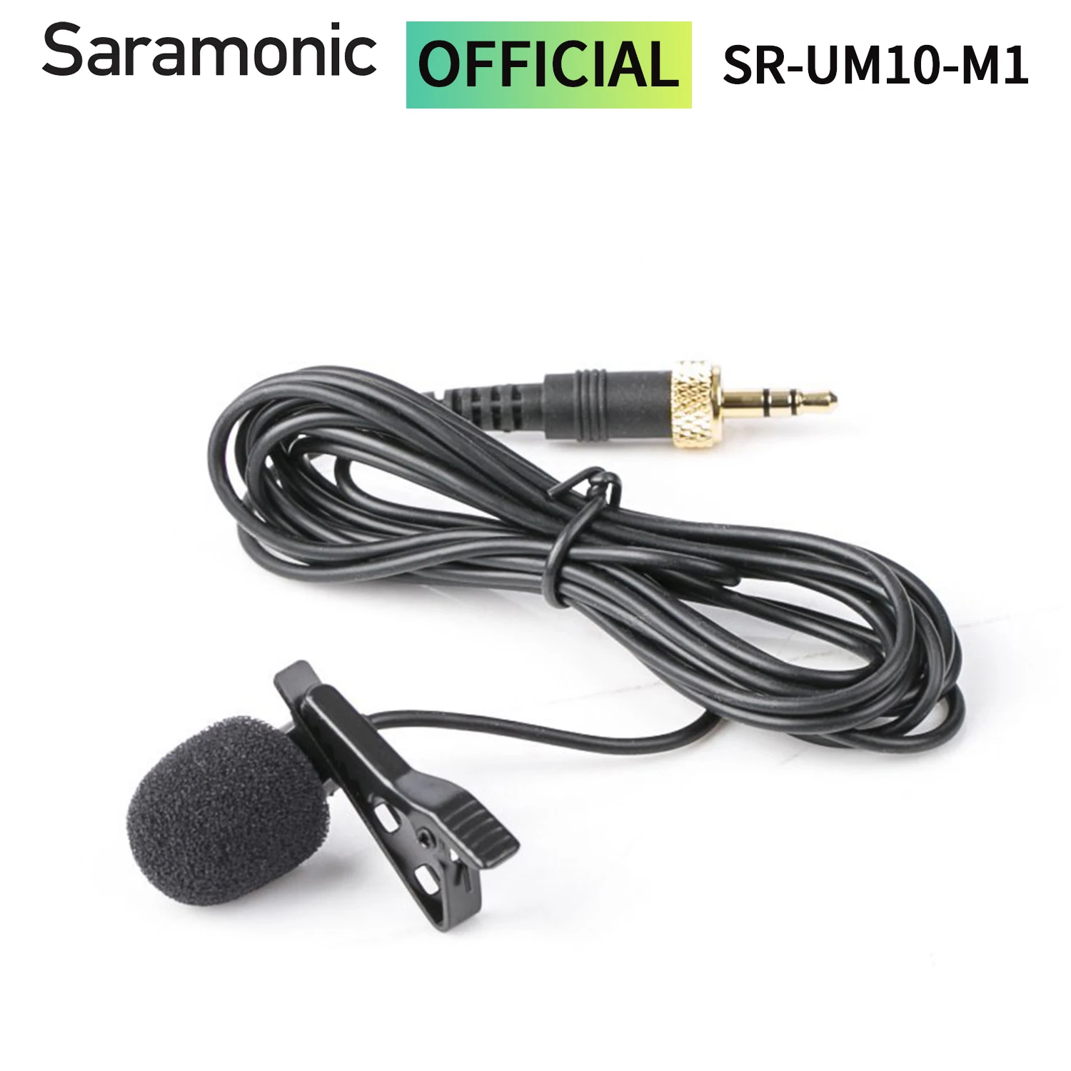 Saramonic SR-UM10-M1 Lavalier Lapel Microphone with Locking 1/8″ (3.5mm) TRS Male for DSLR Camera Camcorder Wireless Mic Youtube