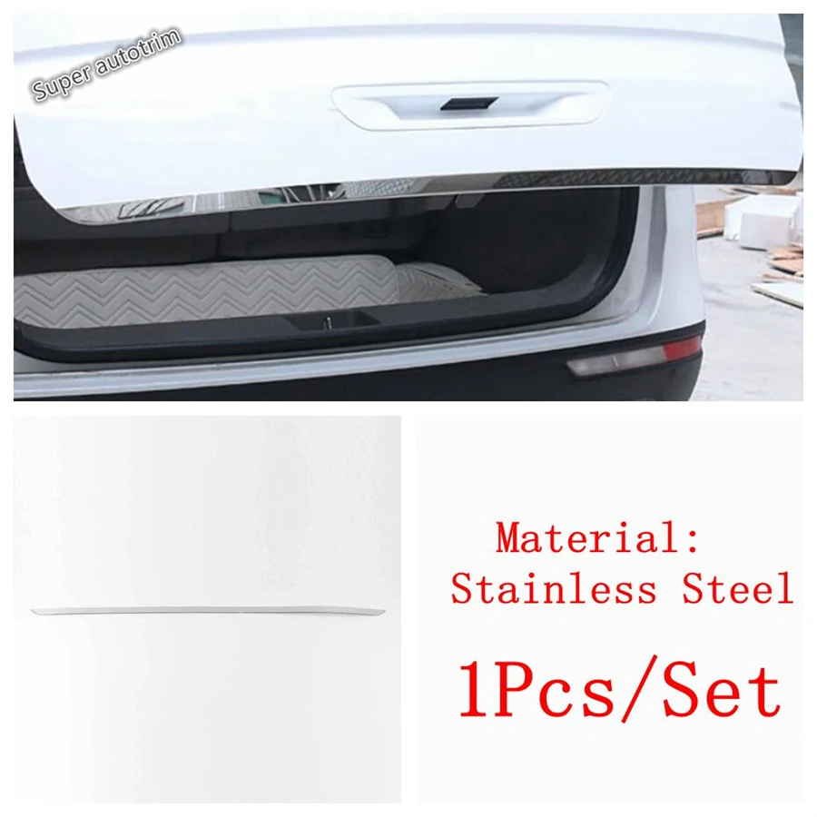 Rear Trunk Tailgate Door Handle Molding Garnish Bezel Cover Trim For KIA Carnival KA4 2021 - 2024 Stainless Steel Accessories