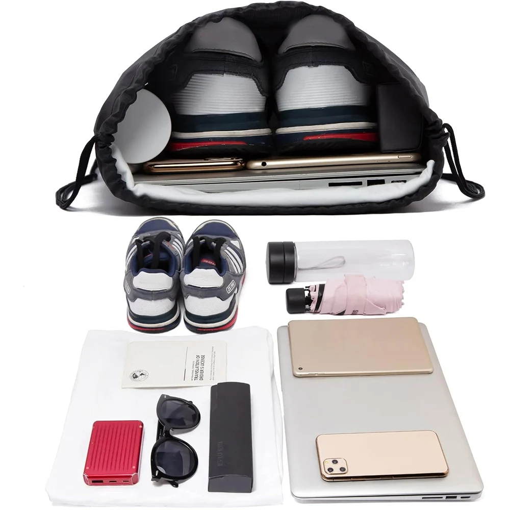 

1PCS Drawstring Backpack Bulk String Backpack Drawstring Bags Cinch Bag Sackpack for Men Women Gym