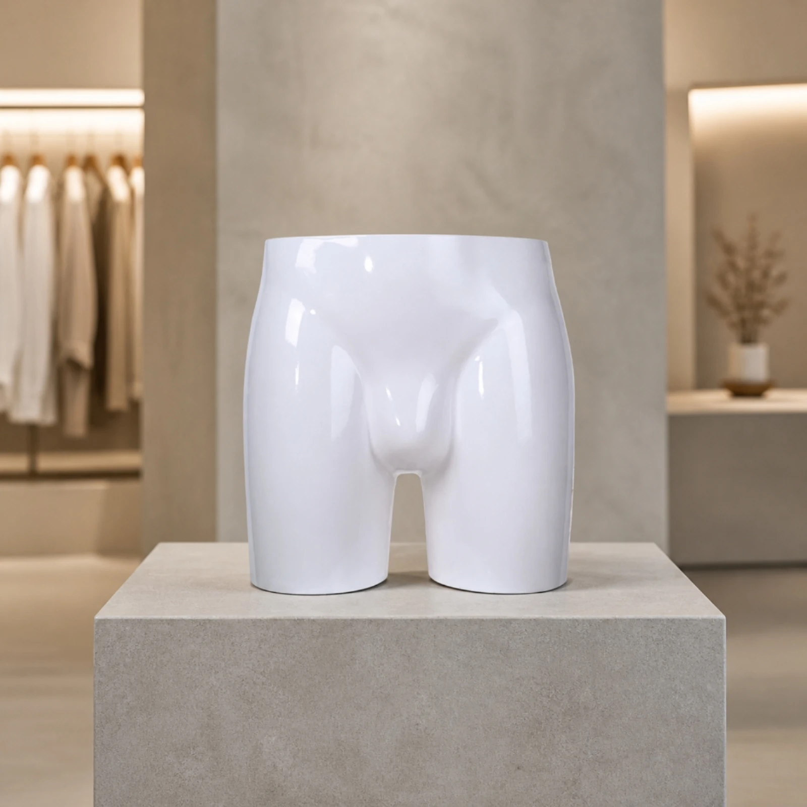 Adult Male Half-Body Mannequin Standard Figure Size Half Body Mannequin Stable Base Long-Lasting for Boutique Owners