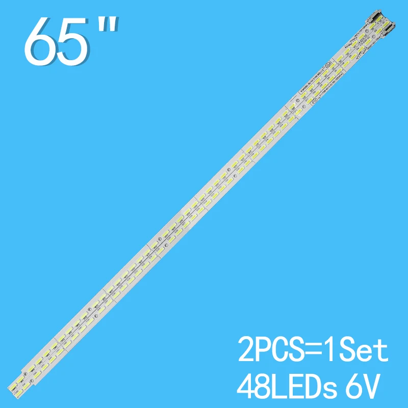 

LED Backlight strip 48 lamp For 65LB5200 L65E5690A-3D V650D1-KS2-TLEM1 TREM1 LED65K680X3DU 65E10E 65PFL5W40 V650DK1-LS1