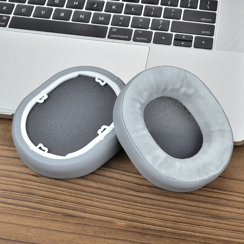 Almohadillas para auriculares HS55 HS65, almohadillas seda helada/cuero