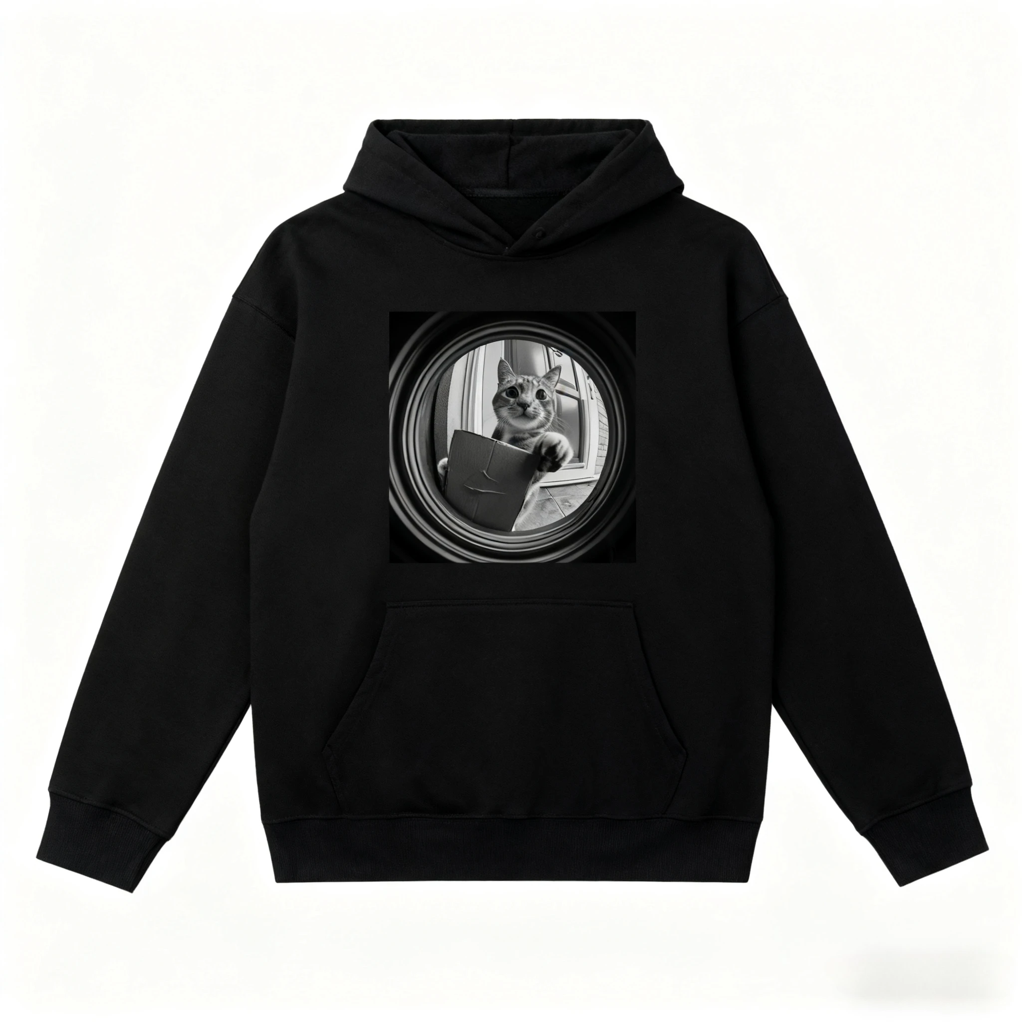 

Осенние и зимние мужские и женские толстовки с экспресс-котенком и графическим принтом, повседневные свободные брендовые уличные спортивные тренировочные бренды