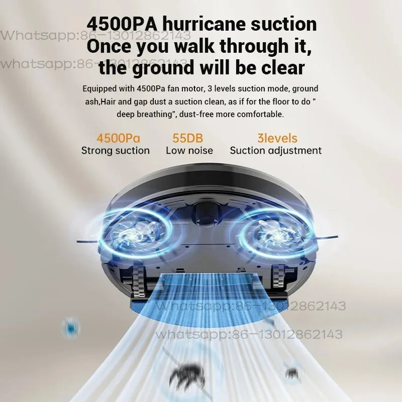 Home voice intelligent map planning automatic recharge sweep suction drag sweep three-in-one laser navigation sweeper
