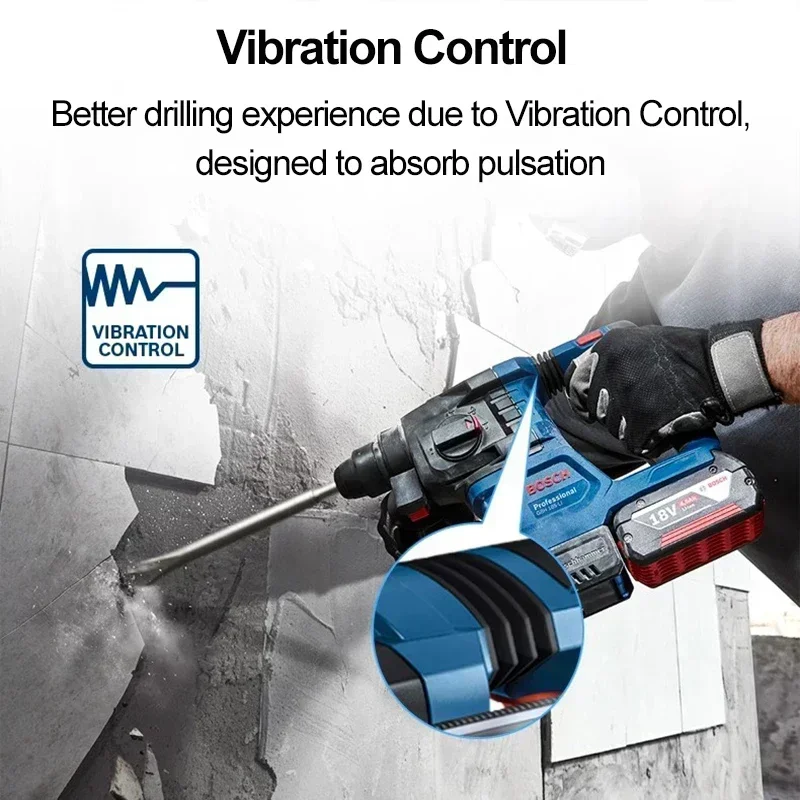 Imagem -04 - Bosch Gbh 185-li Profissional sem Escova Martelo Rotativo Broca de Impacto Sds Plus 18v Recarregável Elétrica Ferramenta Nua Gbh185-li