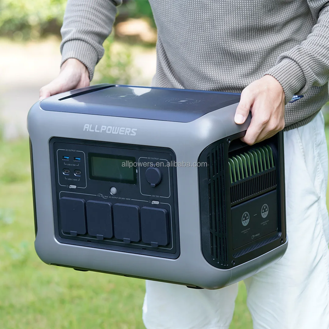 Outdoor Solar Generator Portable Ups Power Supply Station 1500W Generator System Power Banks 1152Wh Capacity view 5