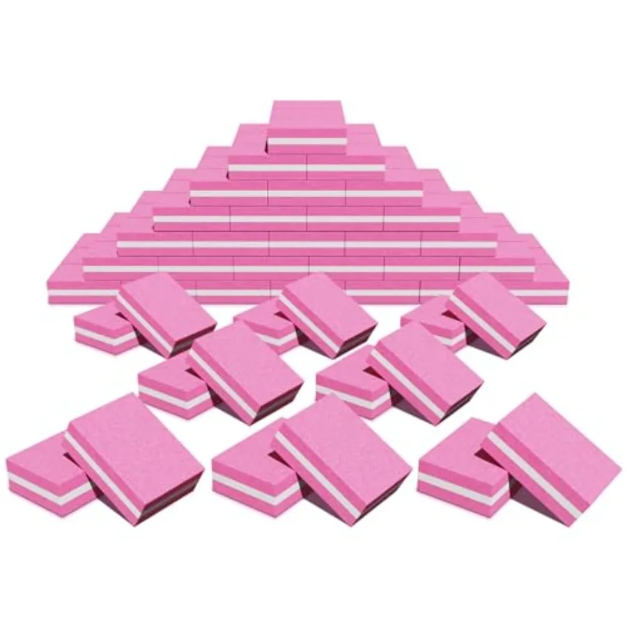 

100 Pcs Nail Buffer for Natural Nails - Professional Nail Buffer 100/180 Grit Nail Files Acrylic Nail Remover Buffing Block Nai