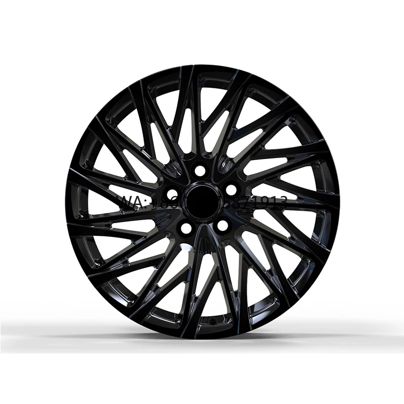 

18-дюймовые 5-спицевые диски из алюминиевого сплава с механической обработкой - кованые колеса из алюминиевого сплава, черные с хромированием