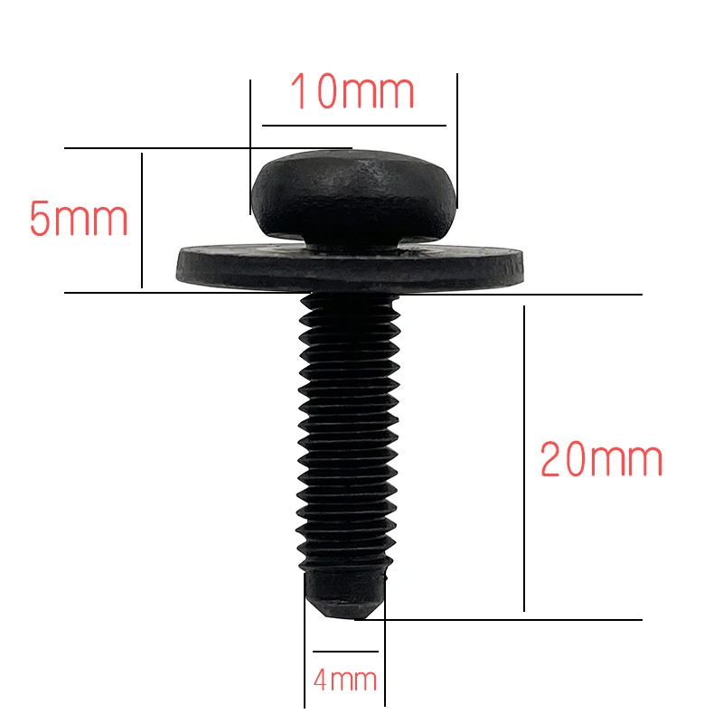 N 906 833 06 for Audi A1 A3 A8 Q3 TT Polo Jetta Tiguan Front bumper frame fixing screw headlight bracket bolt inner hexagon