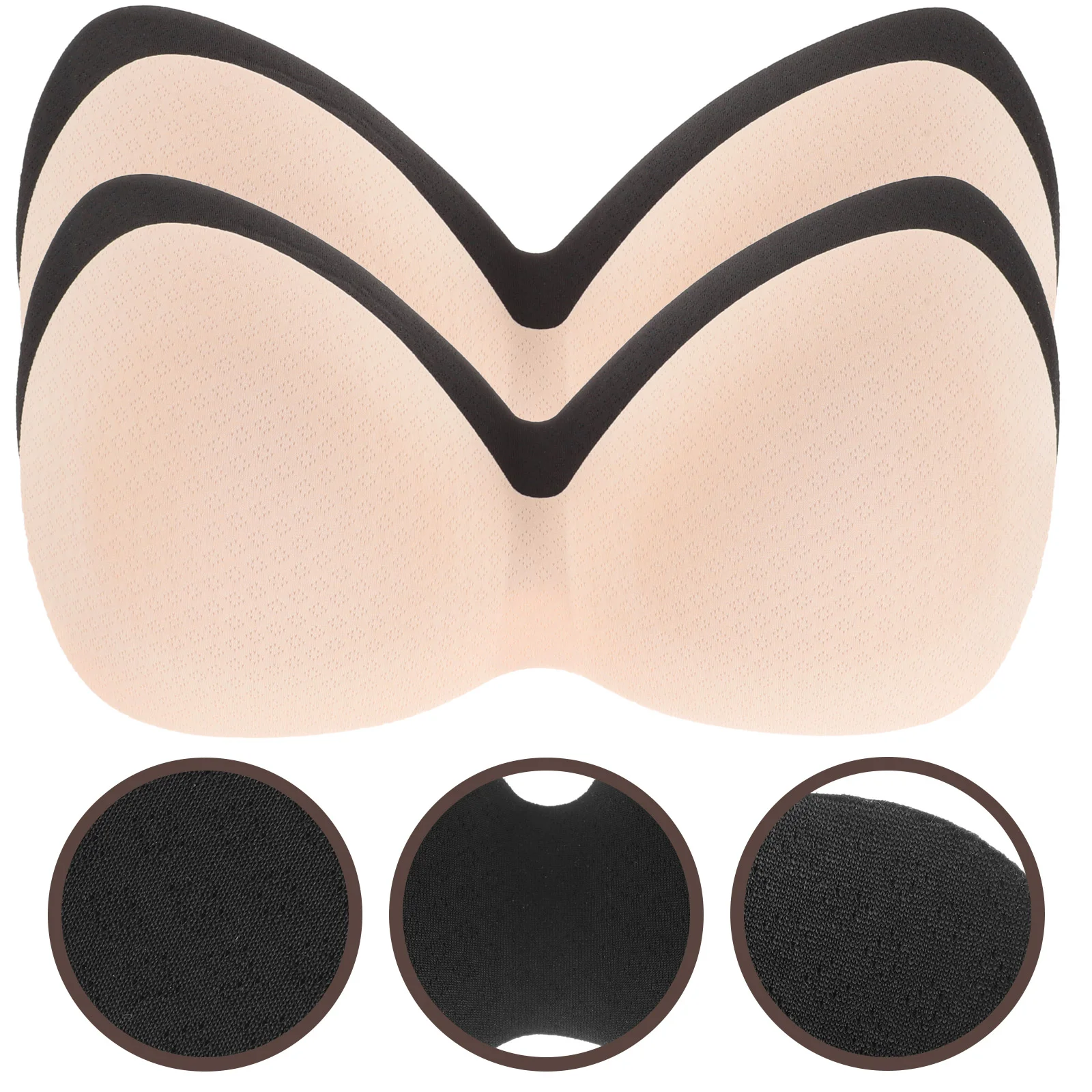 4Pcs One-Piece Bra Pads Inserts Pushup Bra Pads Sports Bra Removable Bra Pads Integrated Bra Pads Sports Bras Insert Pads Sports