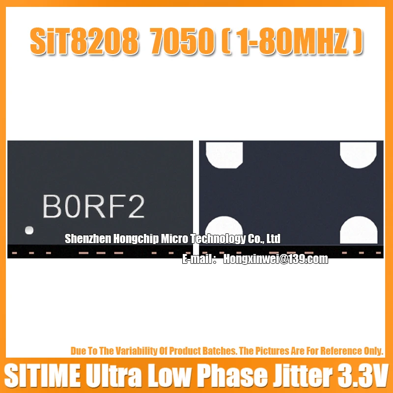 

(5PCS) SIT8208AI 2.048M 2.048MHZ 7050 Active Silicone Oscillator Low Jitter 3.3V 10PPM LVCMOS SITIME 7.0X5.0MM