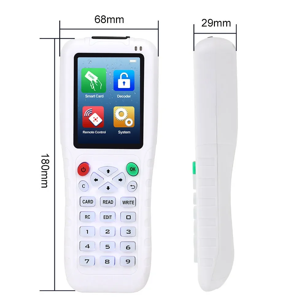 RFID 복사기 NFC 카드 리더 라이터 복제기 복제기, 125KHz 13.56 RFID 키 포브 프로그래머 T5577 UID 재기록 가능 키 카드 USB