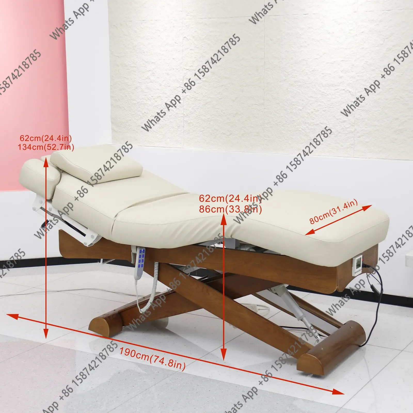 X30 Electric Beauty Bed, Special For Beauty Salons, Liftable Body, Eyelash Massage, Massage And Physiotherapy Bed Tattoo Embroid