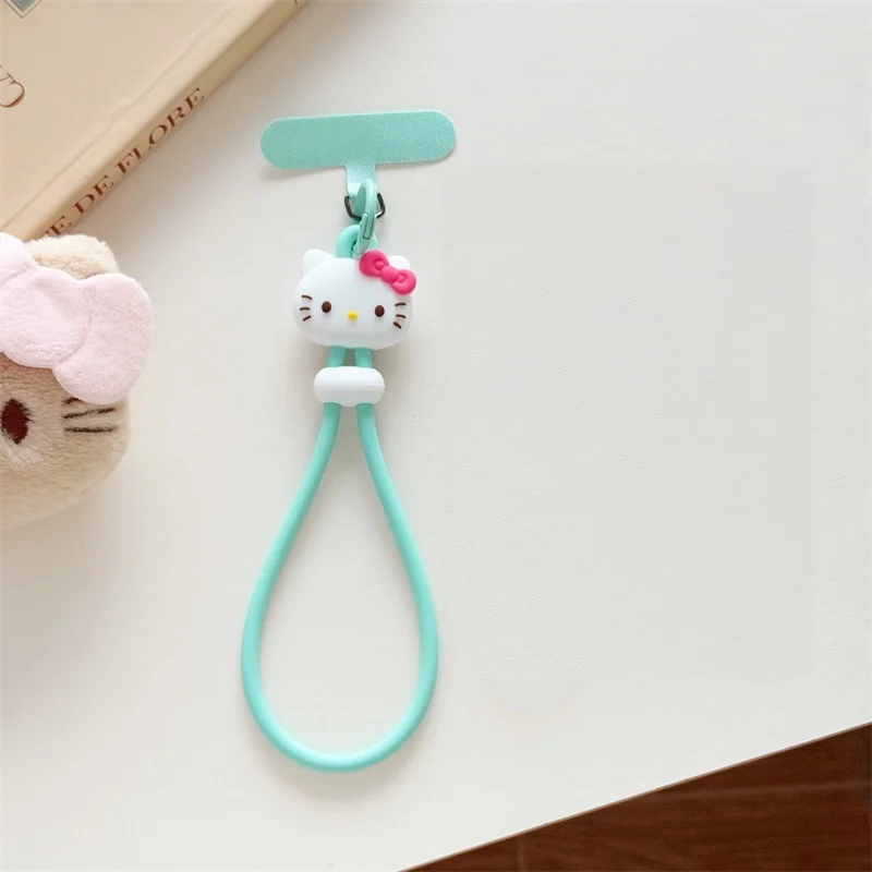 Niedlicher Cartoon Hello Kitty Handy-Handschlaufe aus Silikon, Anti-Verlust-Lanyard, Taschenanhänger für iPhone, Samsung und alle Handys – Detail 15