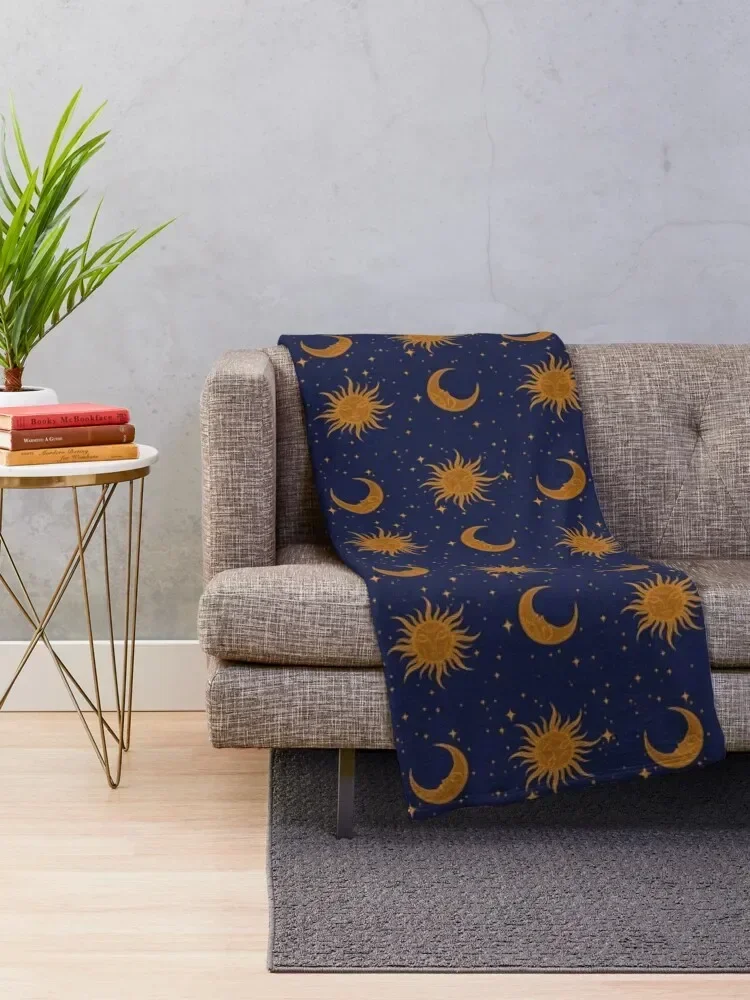 Celestial Throw Blanket Soft Plaid Retros sofa bed Blankets