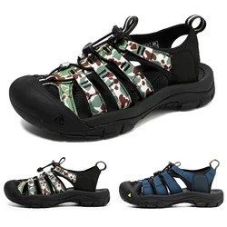 High-quality Summer Men Sandals Fashion Large Size Beach Sandals Breathable Casual Sandals Men Outdoor Non-slip Wading Shoes
