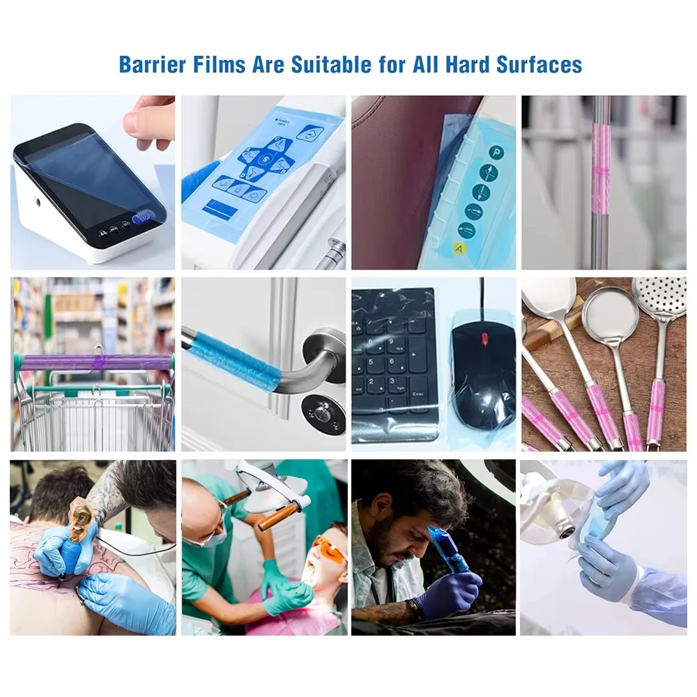 1200 قطعة/لفة الوشم فيلم اكسسوارات مقاوم للماء مكافحة الحشف المتاح الوشم واقية حاجز لاصق غشائي 10x15 سنتيمتر