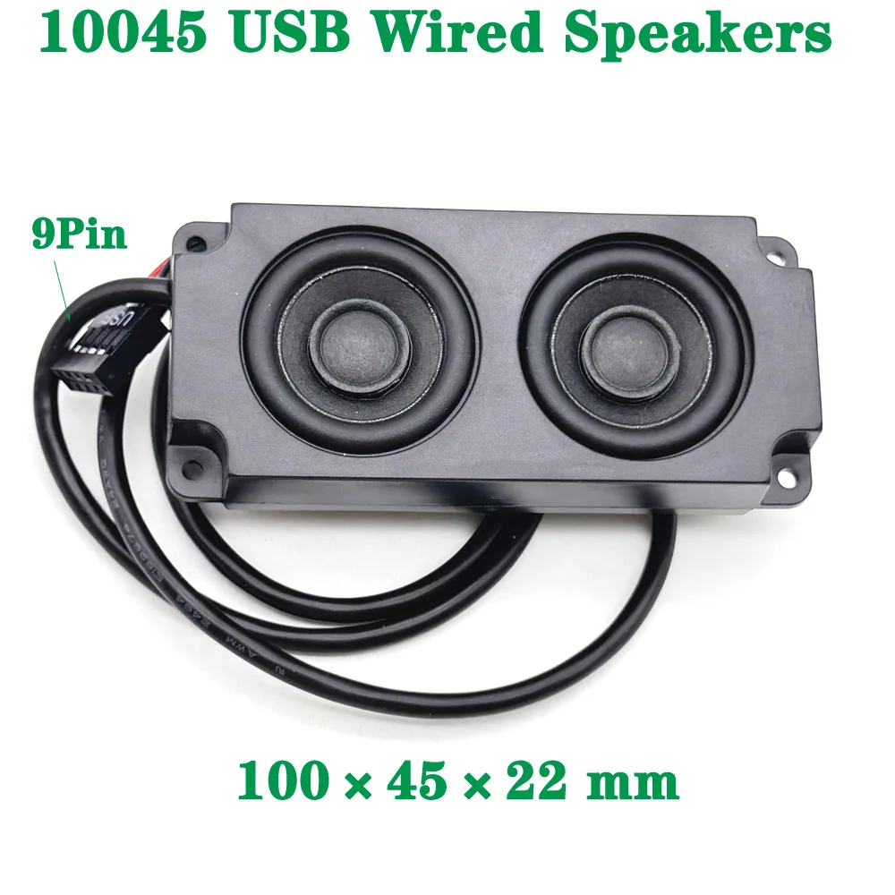 Paste Monitor External Sound 100×45×X22mm Desk Computer Sound Surround Mini USB Speaker Set DIY Desktop Speakers Set