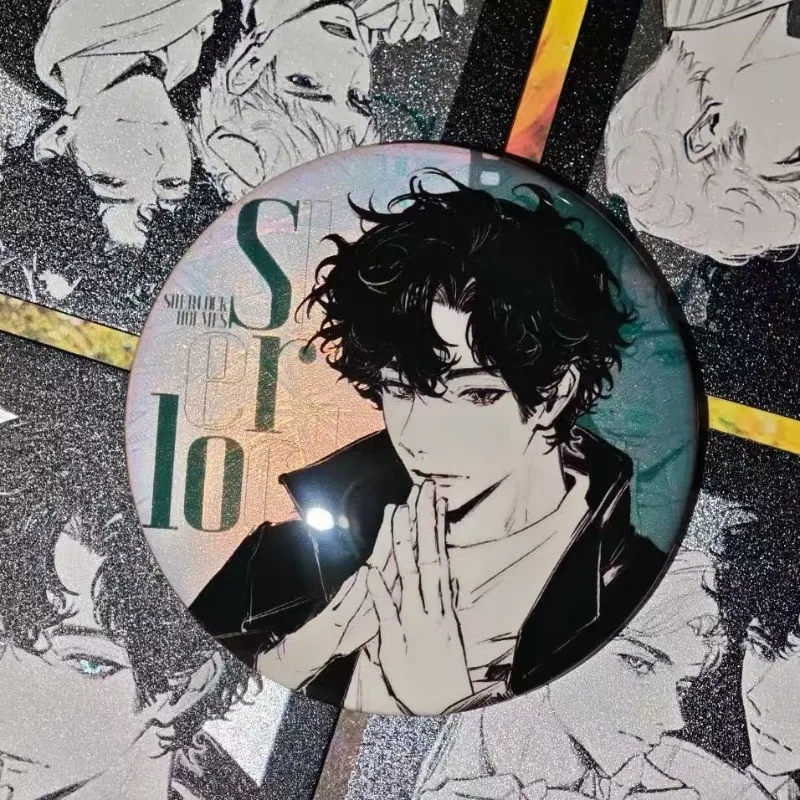 Sherlock broche holmes broches para mulher acessórios de metal moda jóias anime pino dos desenhos animados emblema cosplay amigo presentes emblemas