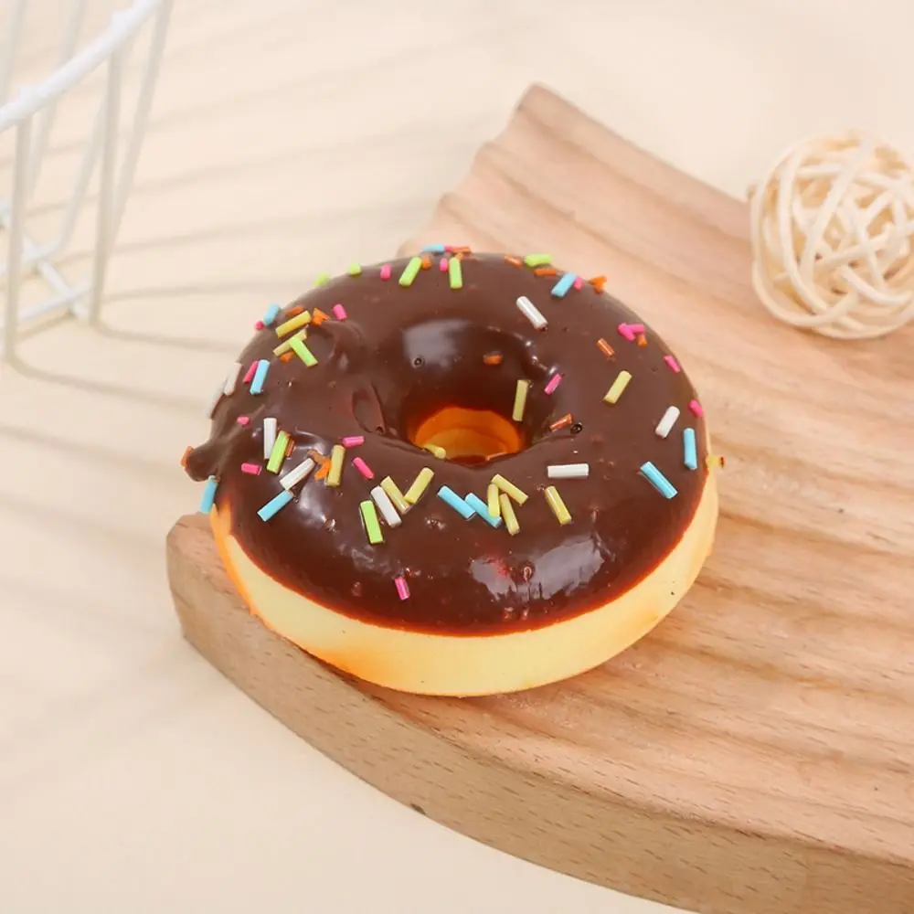 Soft Artificial Donut Bread Squeeze Toy Slow Rebound PU Donut Donut Slow Rebound Toy Fake Food Simulation Model