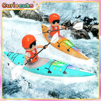 2.4G Remote Control Boat Kayak Paddling Racing Speedboat Rowing Ship Summer Outdoor Game Waterprooof Toy Children Birthday Gift