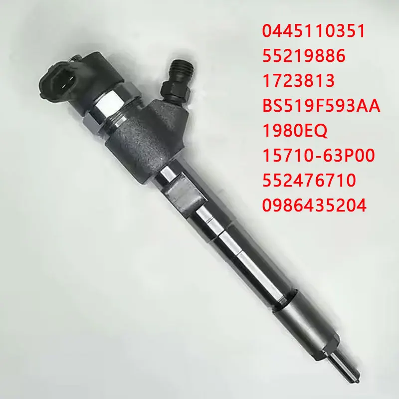 

0445110351 Fuel Injector 1723813 55219886 for Fiat 500 PANDA DOBLO PUNTO Ford VAUXHALL OPEL COMBO CITROEN NEMO 1.3D 1.3 TDCi