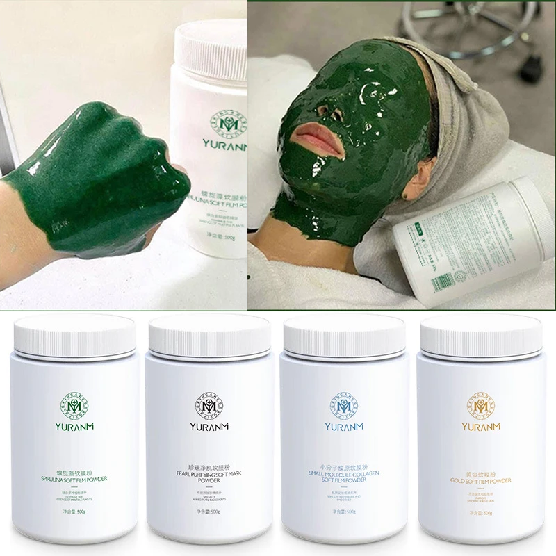 Beauty Salon SPA Soft Hydro Jelly Mask Powder Face Skin Care Whitening Spirulina Collagen Peel Off DIY Rubber Facial Jellymask