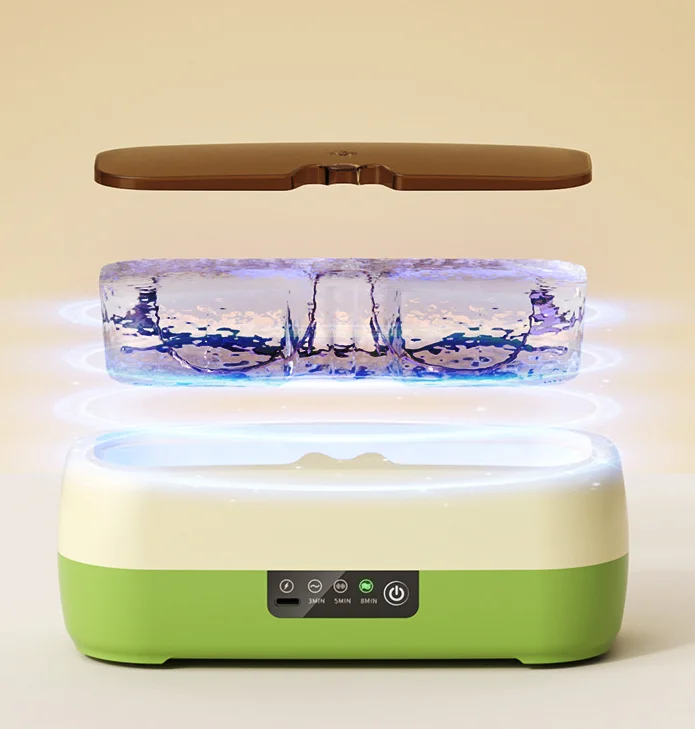 2025 New High Frequency Ultrasonic Cleaner Multi-Function Home Tool for Makeup Jewelry Glasses Cleaning