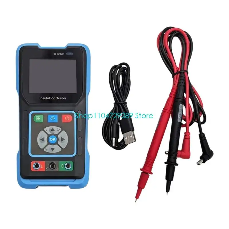 D8KE Color Display Insulation Tester with Rechargeable Battery Power