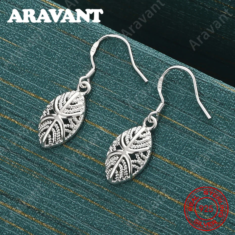 925 Sterling Silver Heart-Shaped Openwork Earrings - Exquisite And Cute Wedding Party Jewelry For Women