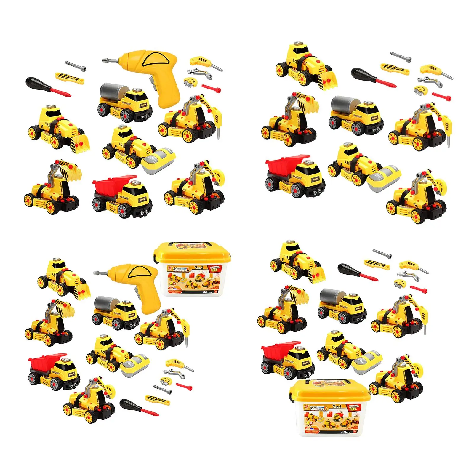 Disassembly Engineering Car Birthday Gifts Construction Vehicle for Toddlers Children