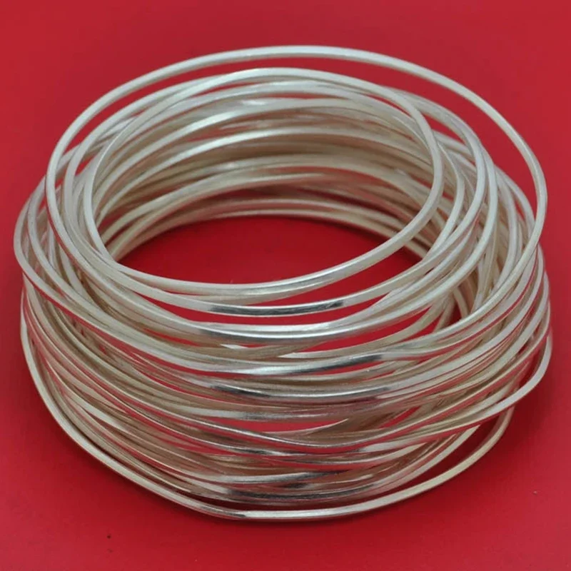 

1m 999 Silver Wire 0.5mm 0.6mm 0.7mm 0.8mm 0.9mm 1mm Sterling Fine Silver square Wire Inlay For Diy Jewelry Making accessories