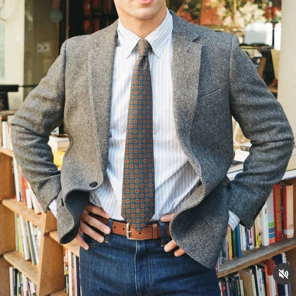 

Mens Herringbone Suit Jacket Single Breasted Notch Lapel Casual Blazer Fashion Slim Fit Comfortable Elegant Mens Coat Business A