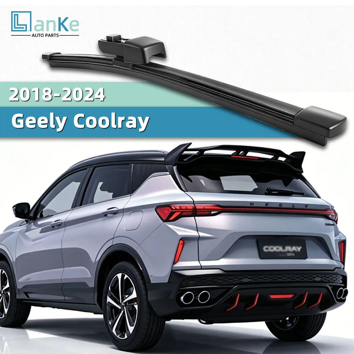 Rear Wiper Blade Fit Coolray 2018-2024 Back Window Windshield Wiper Replacement Smooth Cleaning Rubber Car Wiper Replacement