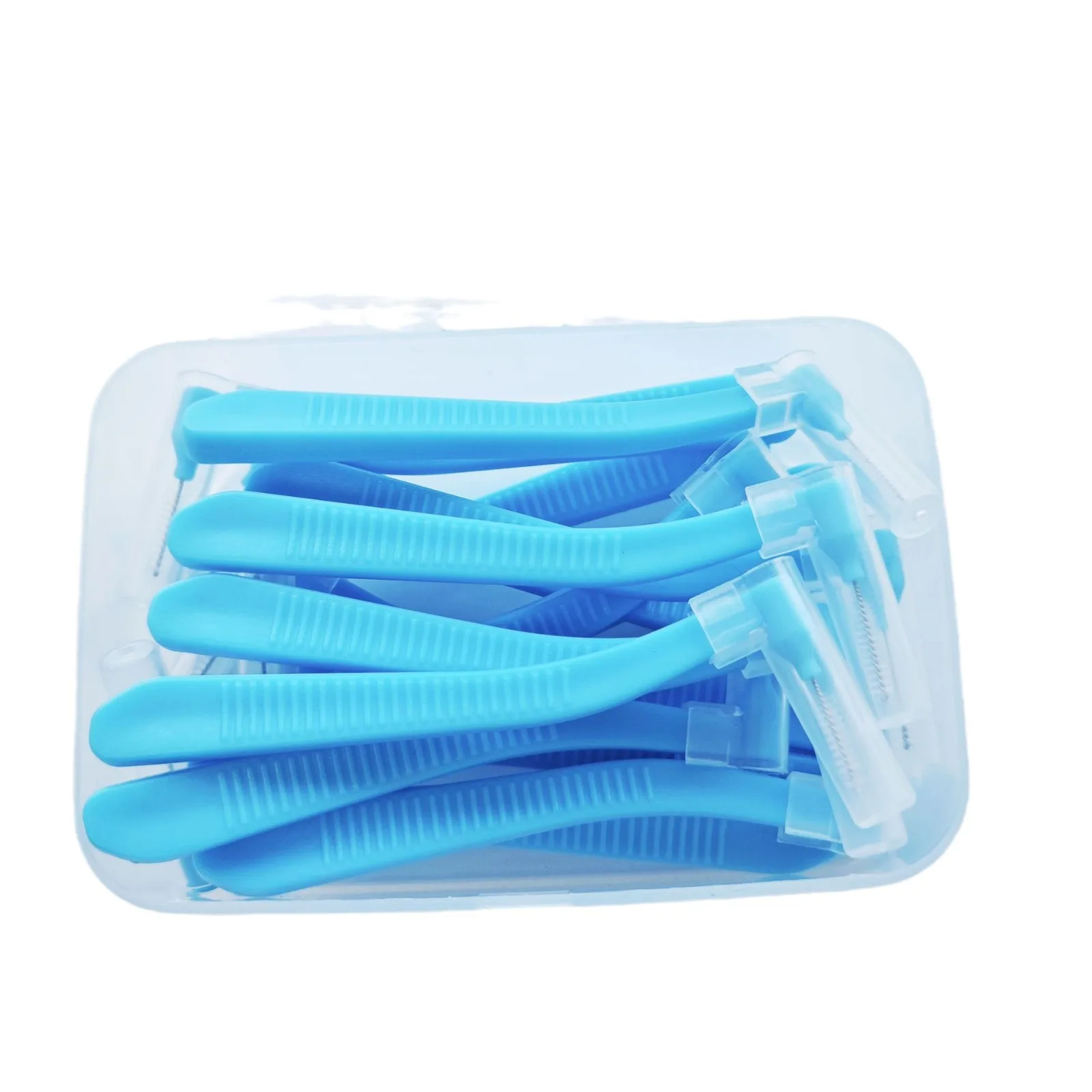 Fawnmum-cepillo Interdental en forma de L, 16 piezas, alambre de ortodoncia, cepillo de dientes de ortodoncia, cerdas suaves, cuidado bucal