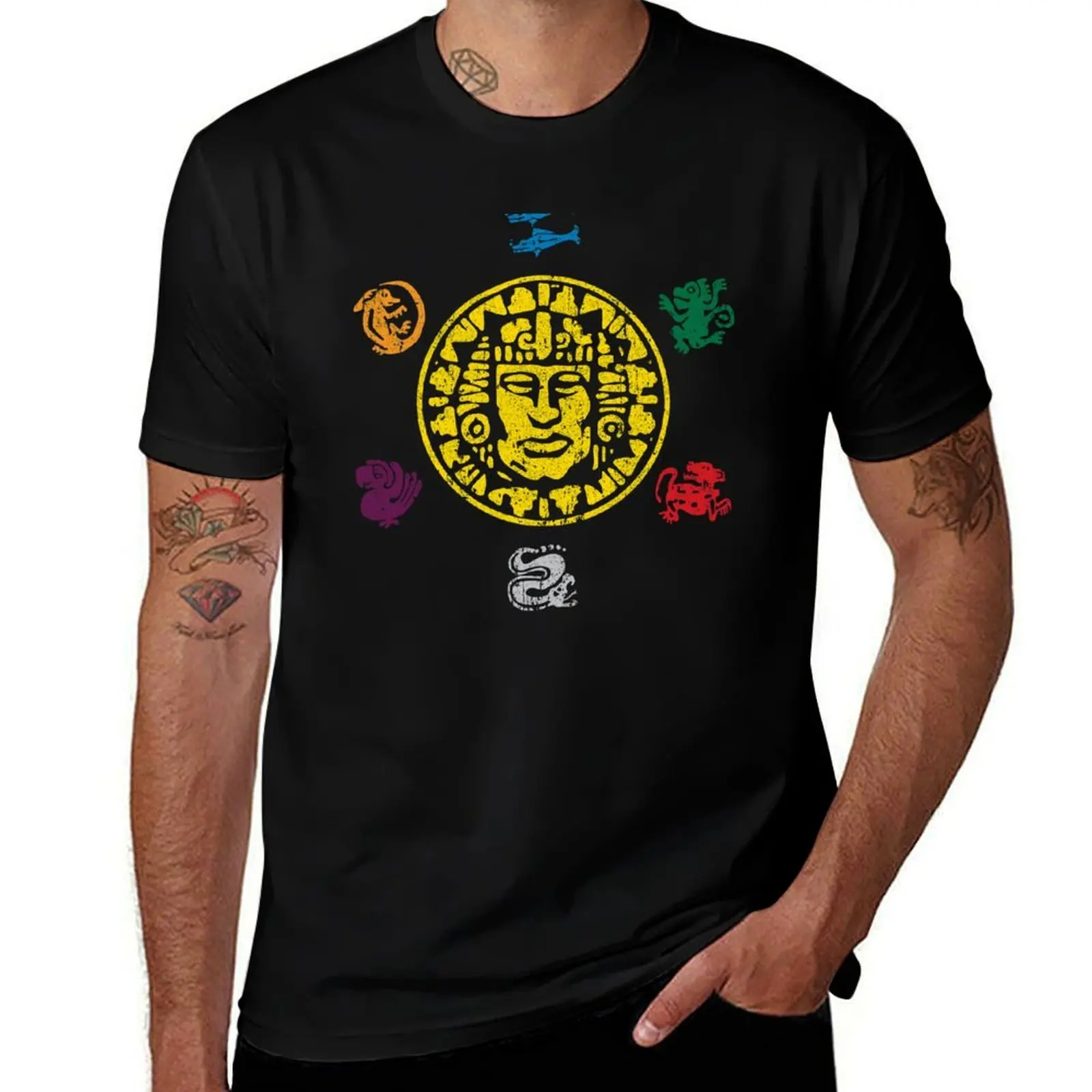 Legends of the Hidden Temple T-Shirt Basic Crew Neck Short Sleeve Top T-Shirt