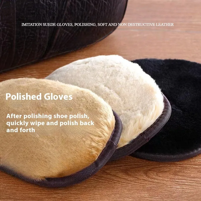 High-quality Angle Grinder Shoe Polish and Oil Polishing Tool with Glove-Type Cleaning Cloth and Suede Polishing Cloth