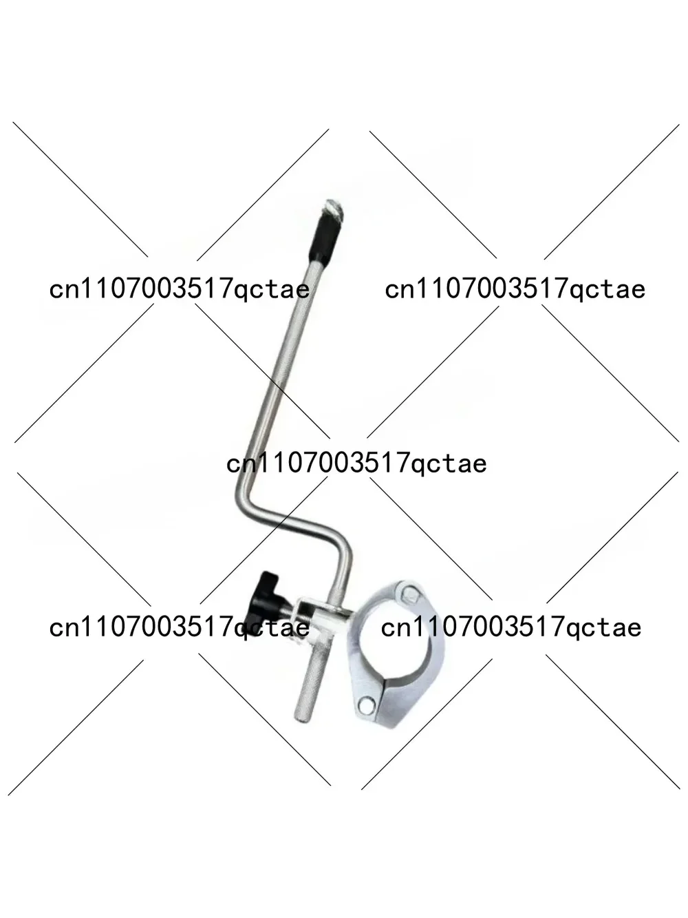 Adjustable Horizontal Right Angle Drum Frame System Fitting Tube Clamp with Memory Lock Microphone Clip for Audio Equipment
