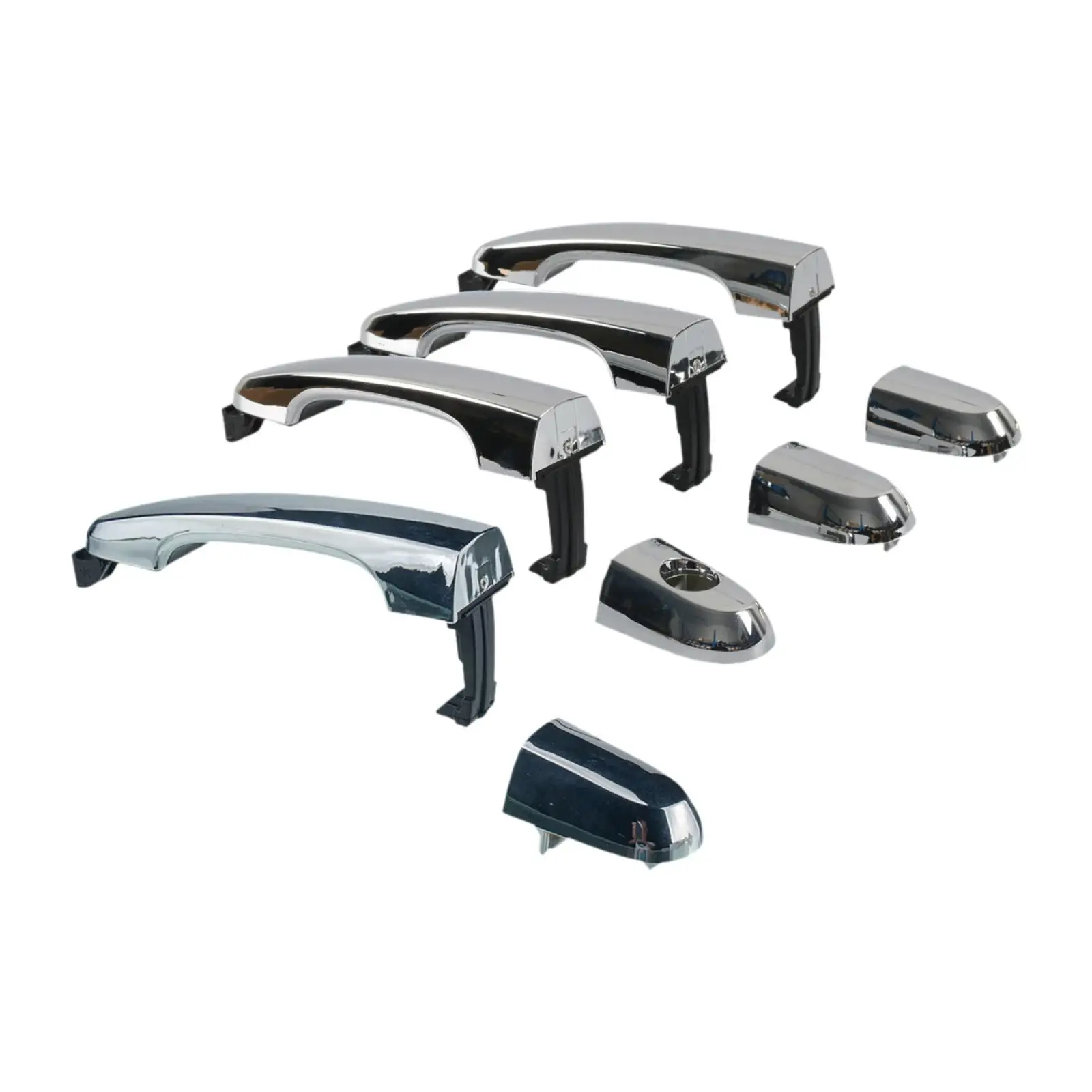 4 Pieces Car Exterior Door Handles Replacement Easily Install Professional 82652-2P030 83652-2P010 83662-2P010 Silver Color