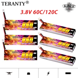 1-10PCS TERANTY 3.8V 650mAh 60C/120C 1S 4.35V HV Lipo battery PH2.0 Plug for Tinyhawk Snapper7 E010 M80S Tiny7 Beta85 Drone