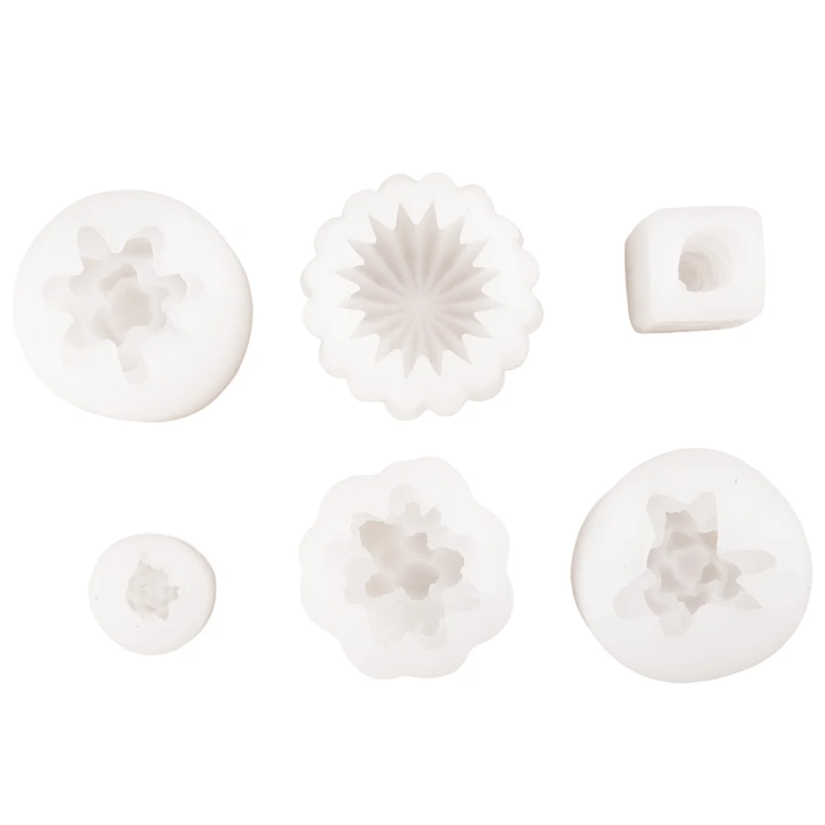 Silicone Molds 6 Pack Candle Silicone Molds, Cactus Plants Resin Casting Mold for Handmade Candle,Epoxy Resin,Polymer Clay,Wax
