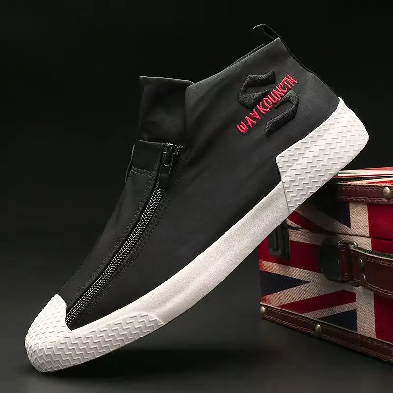 New Spring Autumn Men's Casual Canvas Shoes Trend All-match Mens Sneakers Shoes Casual Slip-on Cloth Breathable Sneakers