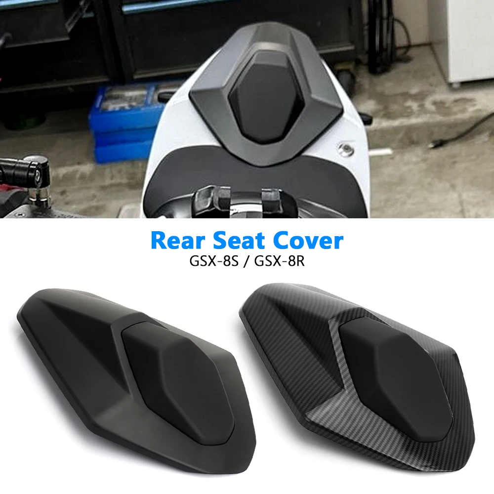 

Motorcycle Rear Pillion Passenger Seat Cover Carbon fiber Black For Suzuki GSX-8R GSX 8R GSX8R 2024 GSX-8S GSX 8S GSX8S 2023-