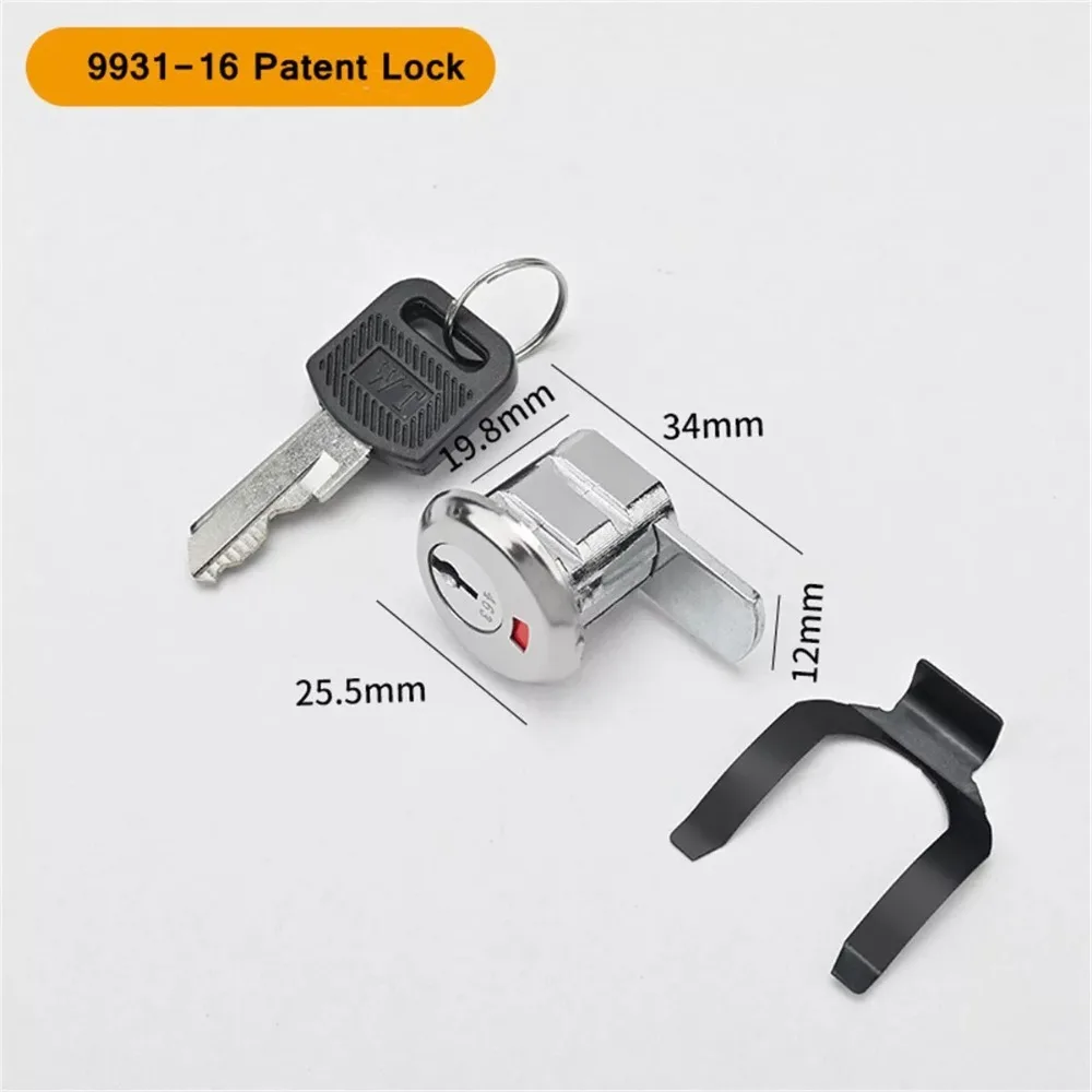 New Iron Cabinet Insert Linkage Toolbox Lock Durable Portable Drawer Lock 180° Rotation Unlocking Alloy File Cabinet Lock