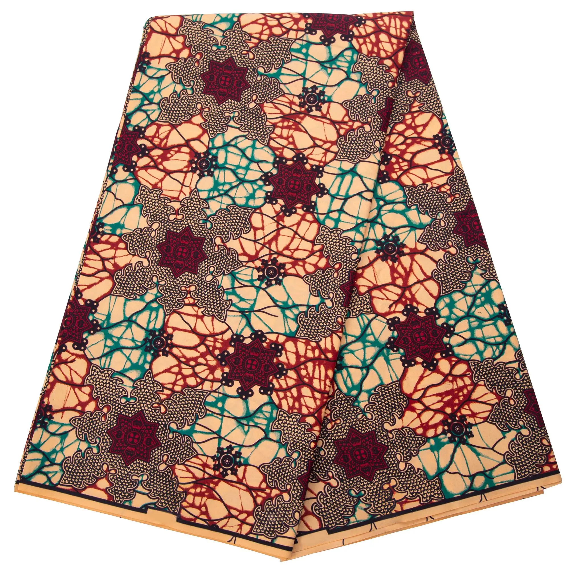 

African Wax Fabric Prints Design Nigeria Ankara Wax Fabric Tissu Batik for Women Dresses Cloth Sewing Materials